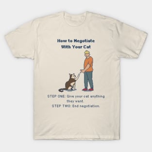 Negotiations: The Cat's Terms - 8bit Pixelart T-Shirt